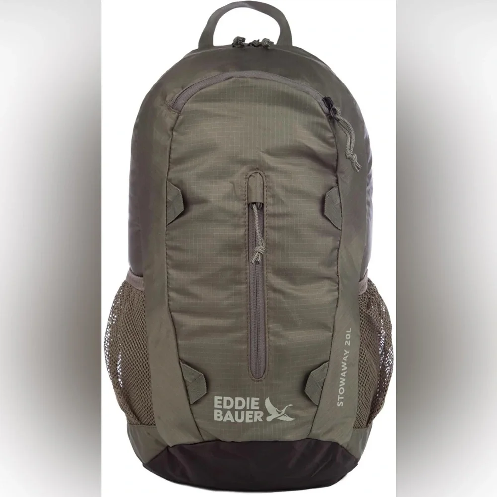Eddie Bauer Green 20L Lightweight Stowaway Packable Spruce Green Backpack - Picture 1 of 16